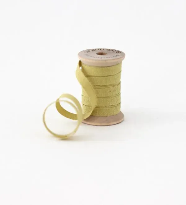 5 Yards of Cotton Ribbon on Wooden Spool