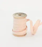 5 Yards of Cotton Ribbon on Wooden Spool