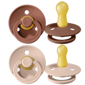 Bibs Pacifier - Blush and Woodchuck - 2 Pack