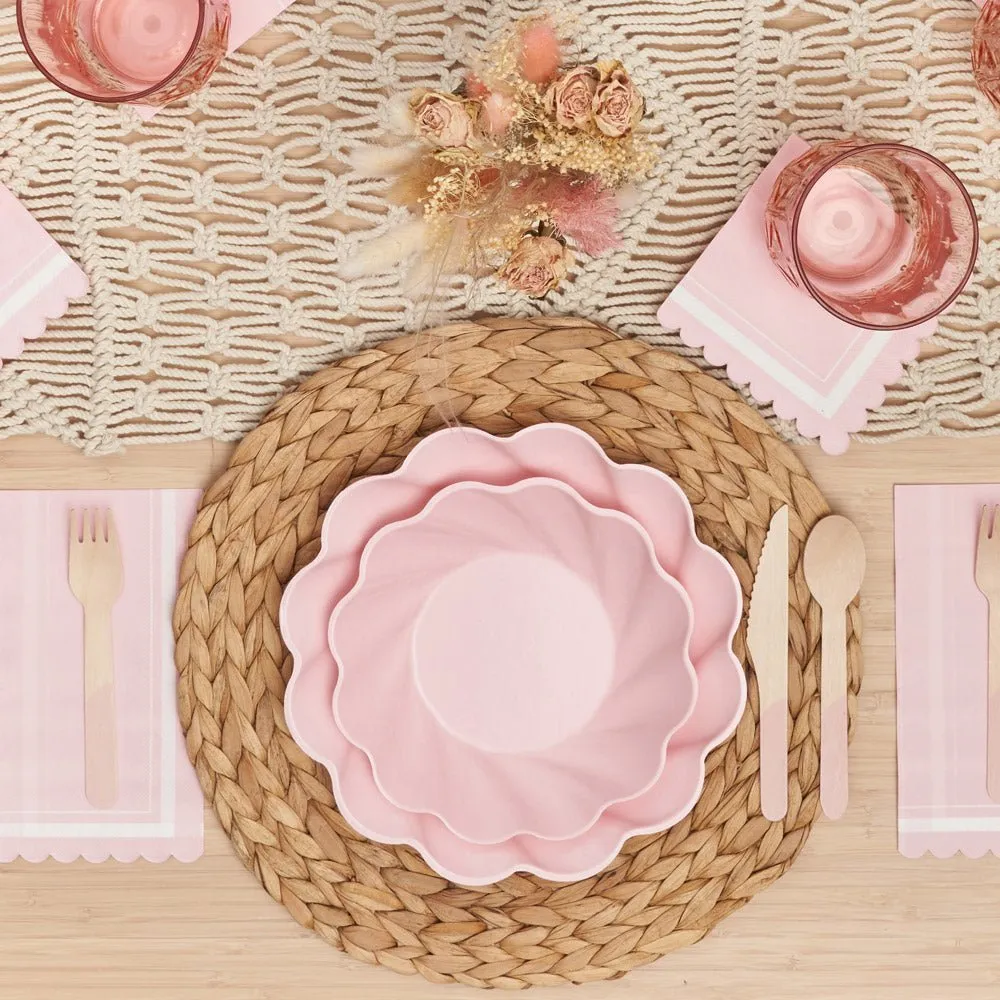 Blush Simply Eco Plates | Set of 8