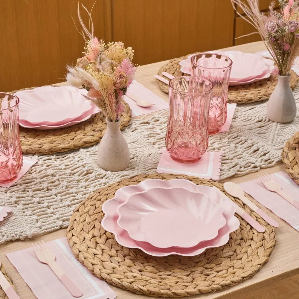 Blush Simply Eco Plates | Set of 8