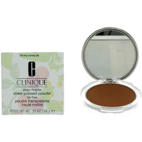 Clinique Women's Sheer Pressed Powder - Stay-Matte Oil-Free 20 Stay Nutmeg, 0.27oz