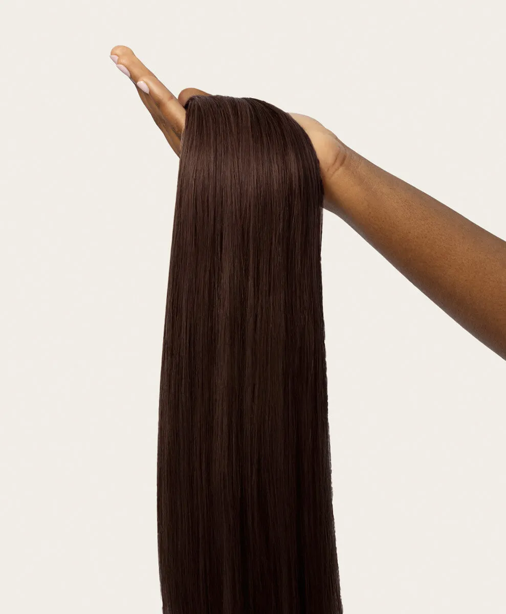 Dark Brown, 20" Seamless Clip-In Hair Extensions, #2 | 180g