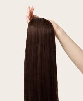 Dark Brown, 20" Seamless Clip-In Hair Extensions, #2 | 180g