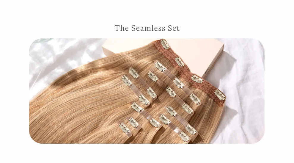 Dark Brown, 20" Seamless Clip-In Hair Extensions, #2 | 180g