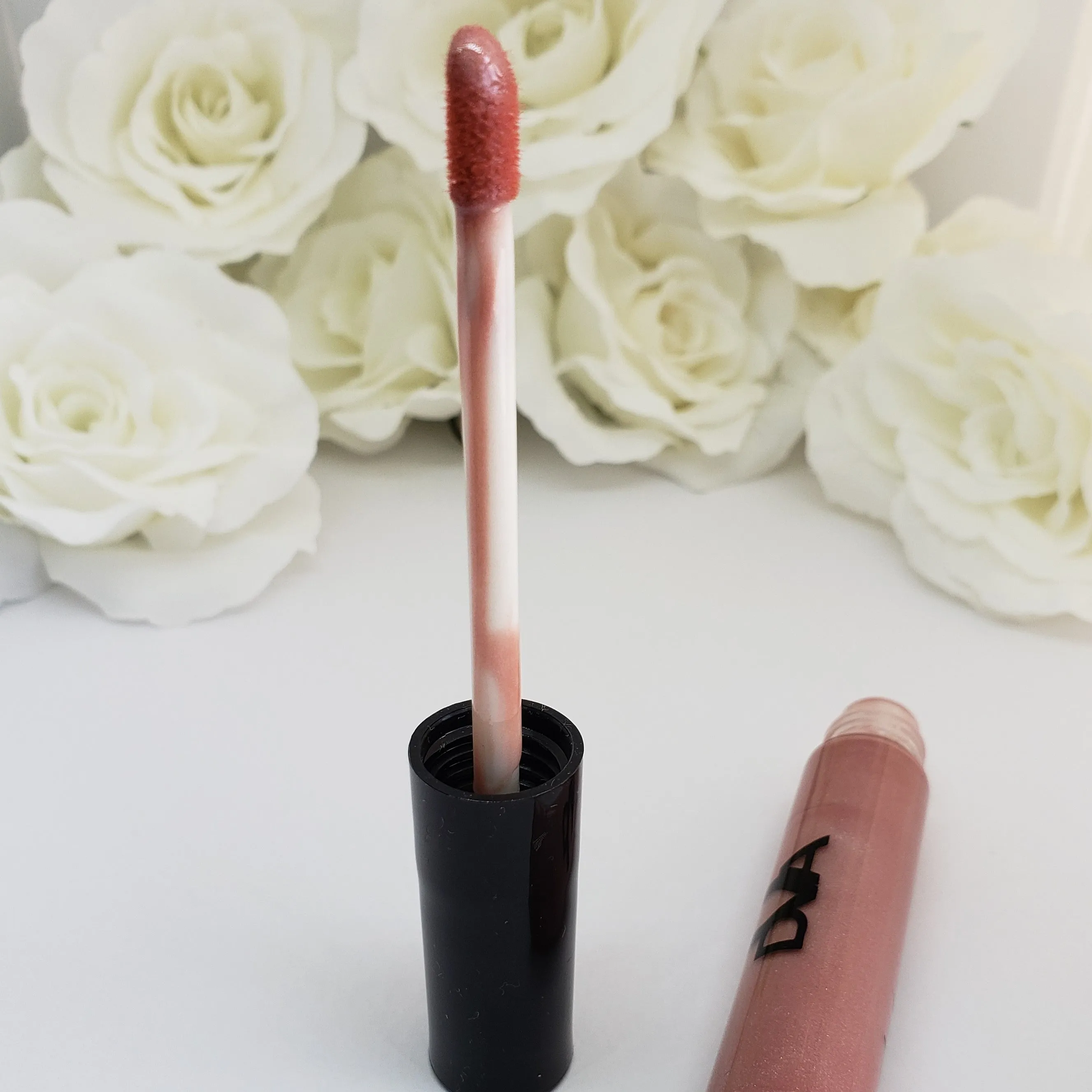 DVA Long Lasting Lip-gloss Ware in the color Nibble
