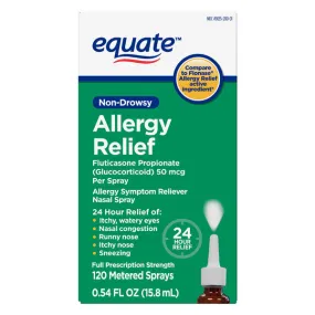 Equate Non-Drowsy Allergy Relief Nasal Spray, 50 mcg, 0.54 fl oz