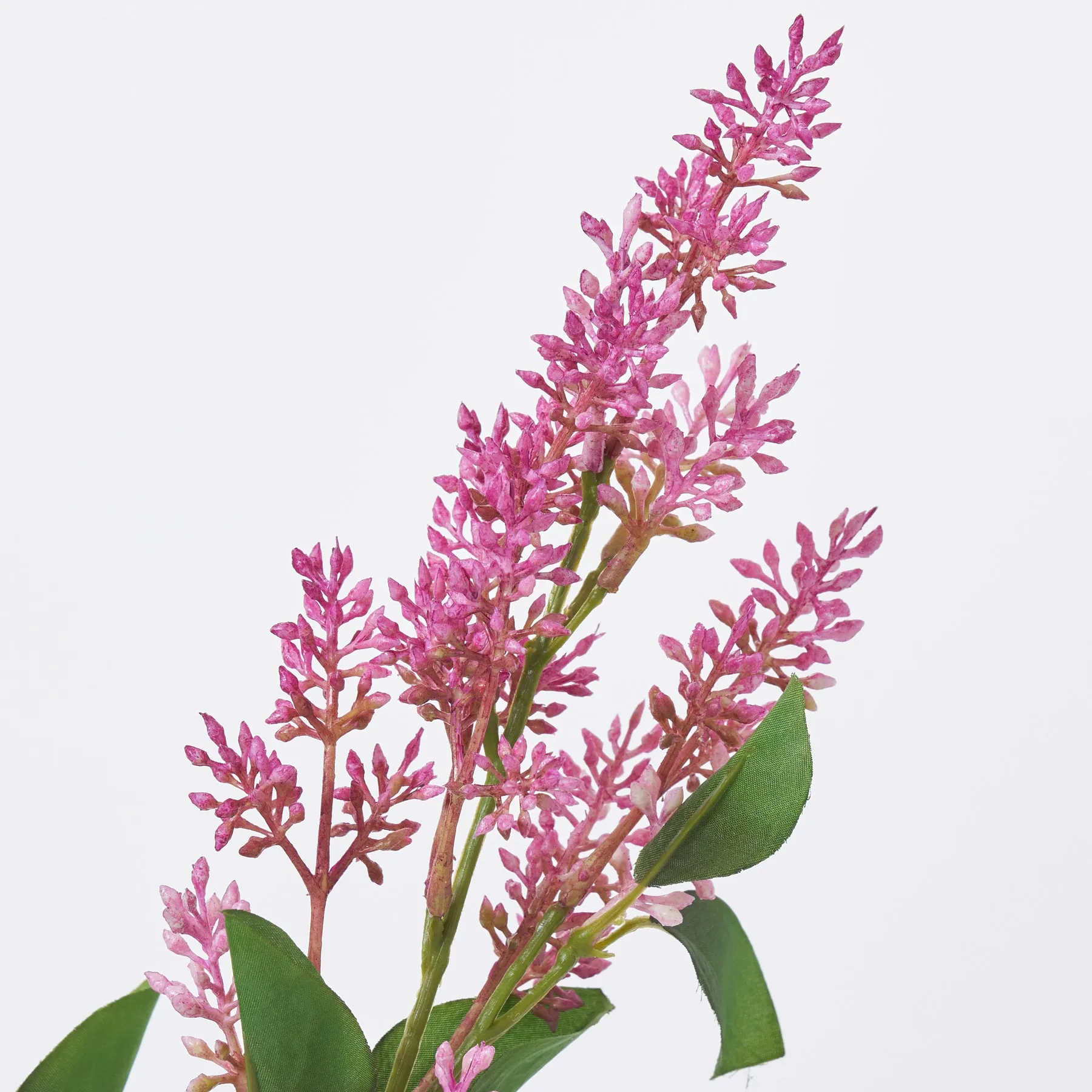 Fuchsia Pink Seeding Lilac Long Stem Faux Floral Branch Spray - 32"