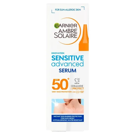 Garnier Ambre Solaire SPF 50  Sensitive Advanced Face & Body Serum 125ml