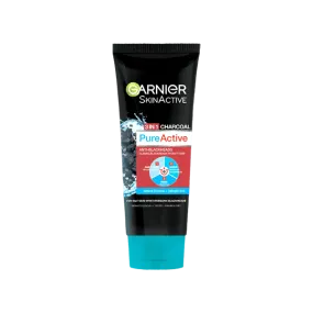 Garnier Pure Active 3 In 1 Charcoal Wash Scrub Mask 50ml