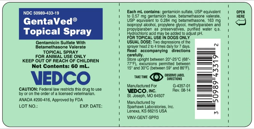 GentaVed Topical Spray for Dogs Skin Infections