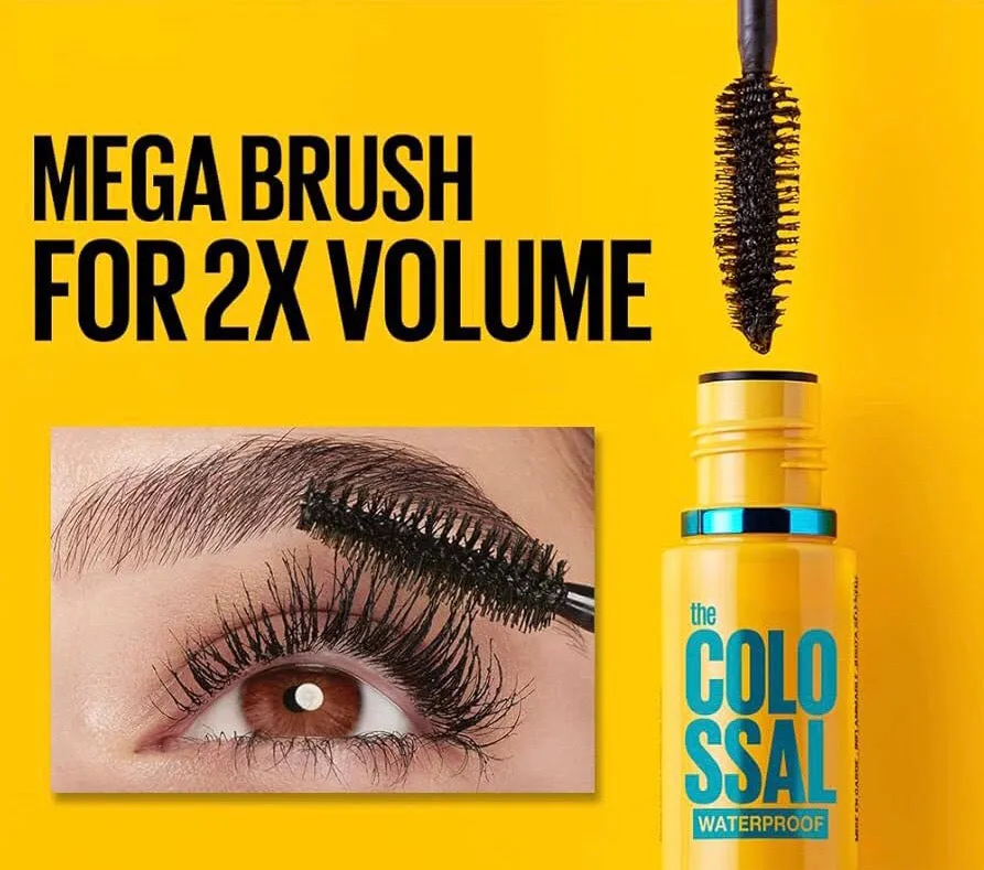 Hudamoji Colossal Classic Black High Volume Waterproof Mascara