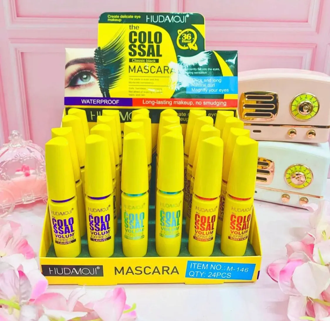 Hudamoji Colossal Classic Black High Volume Waterproof Mascara