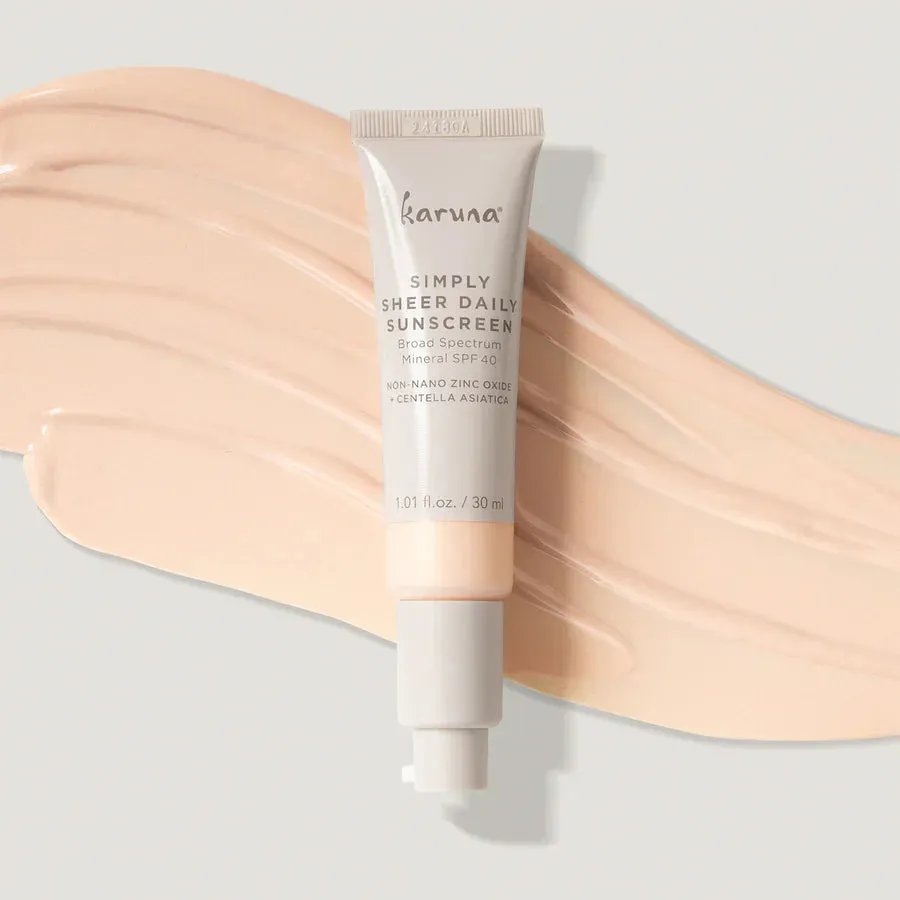 Karuna Simply Sheer Daily Sunscreen SPF 40, 1.01 fl. oz.