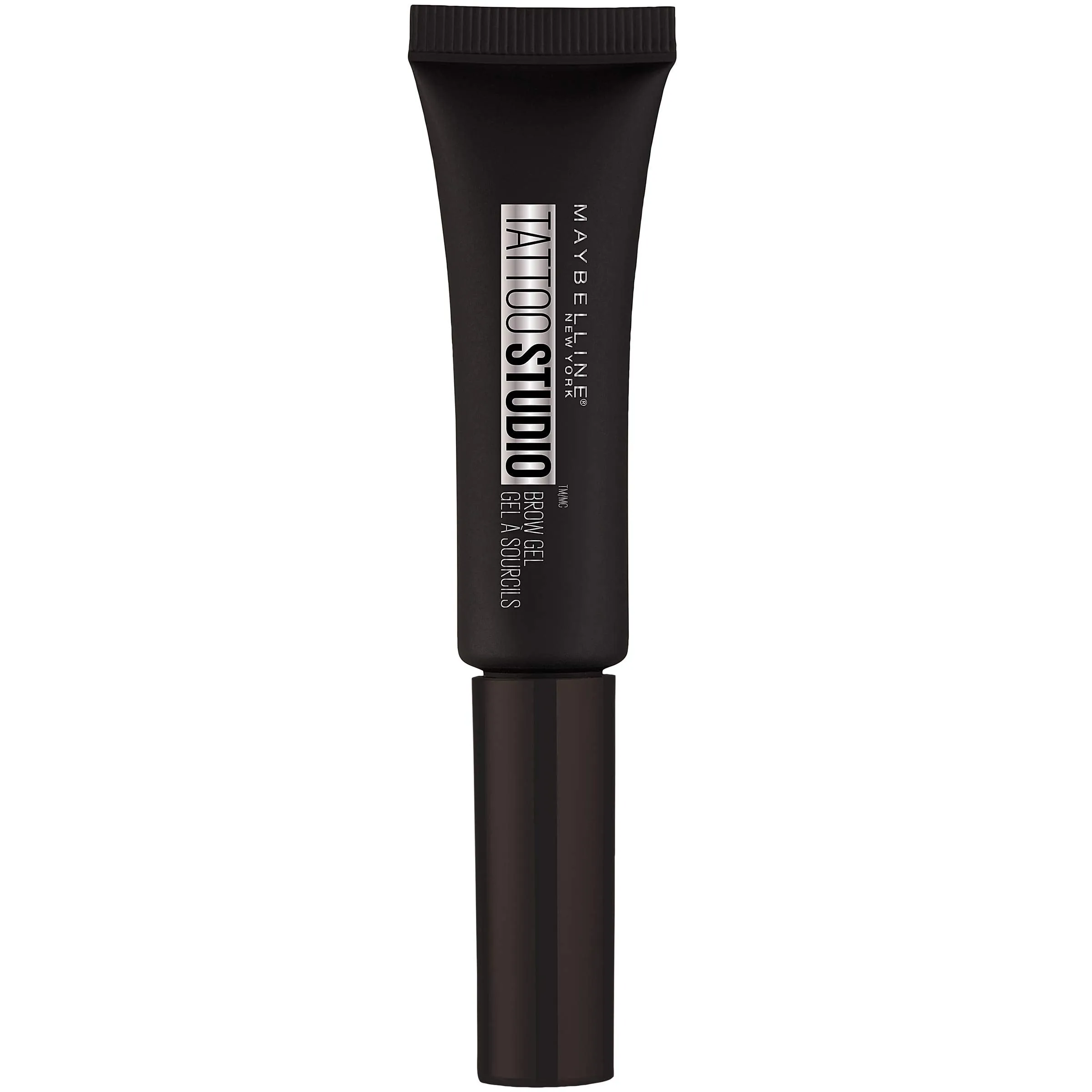 Maybelline TattooStudio Longwear Waterproof Eyebrow Gel Makeup for Fully Defined Brows, Spoolie Applicator Included, Lasts Up To 2 Days, Black Brown, 0.23 Fl Oz (Pack of 1)