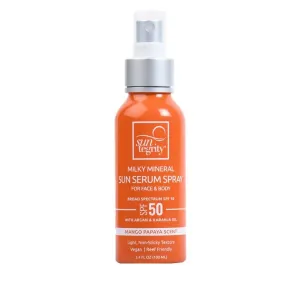 Milky Mineral Sun Serum Spray, SPF 50