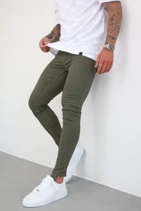 Non Rip Jeans - Olive