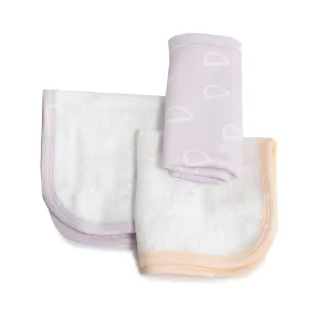 Nordic 3pk Wash Cloth Dusty Peach/Lilac