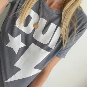 OUI Charcoal vintage tee (sample)