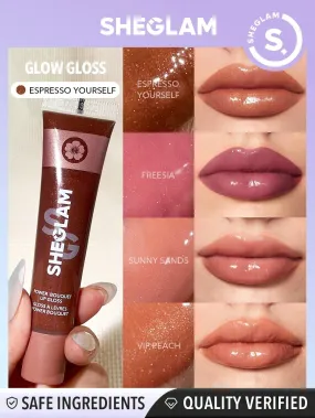 SHEGLAM Power Bouquet Lip Gloss -Shiny Tinted Moisturizing Lip Gloss