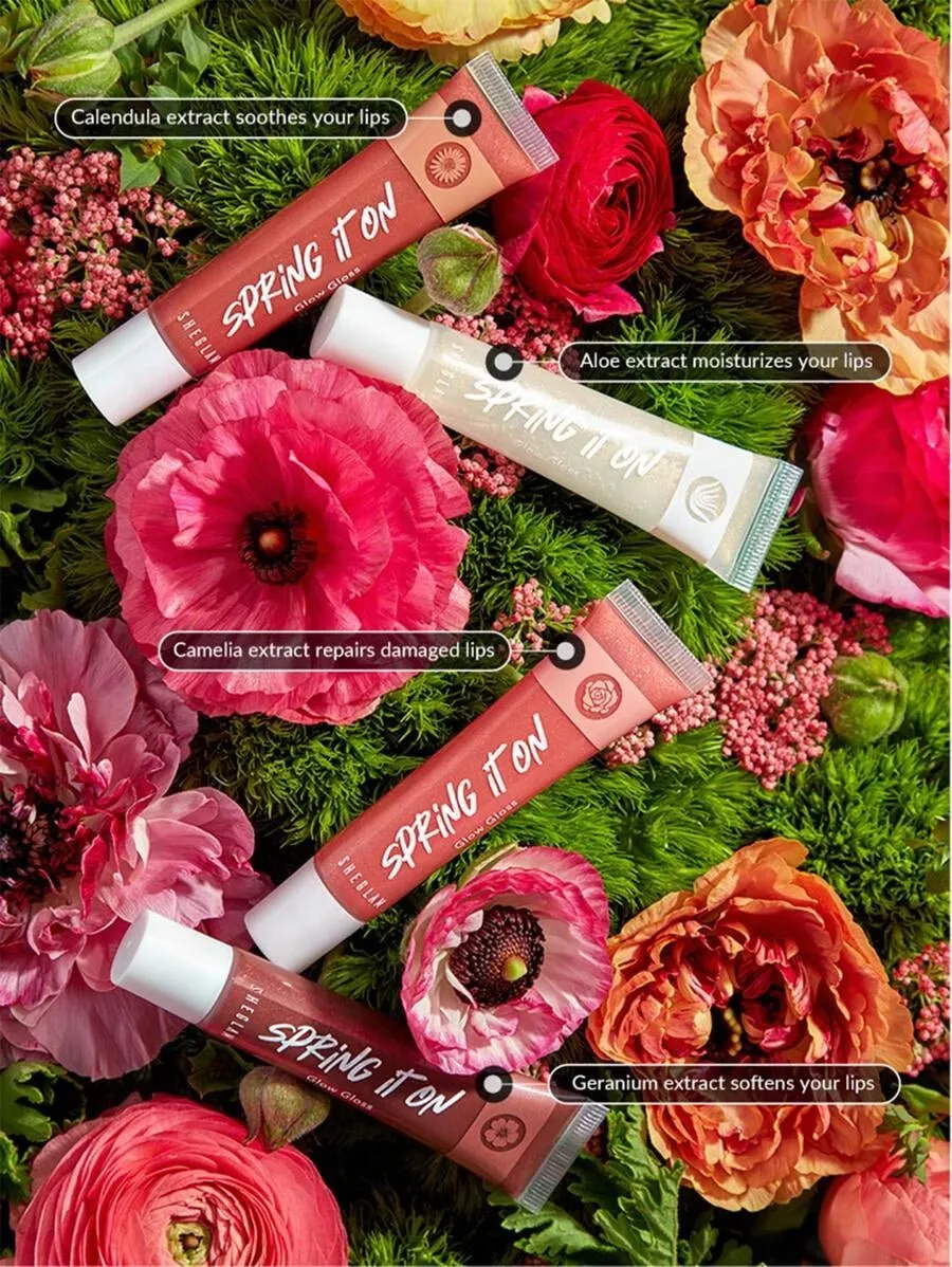 SHEGLAM Power Bouquet Lip Gloss -Shiny Tinted Moisturizing Lip Gloss