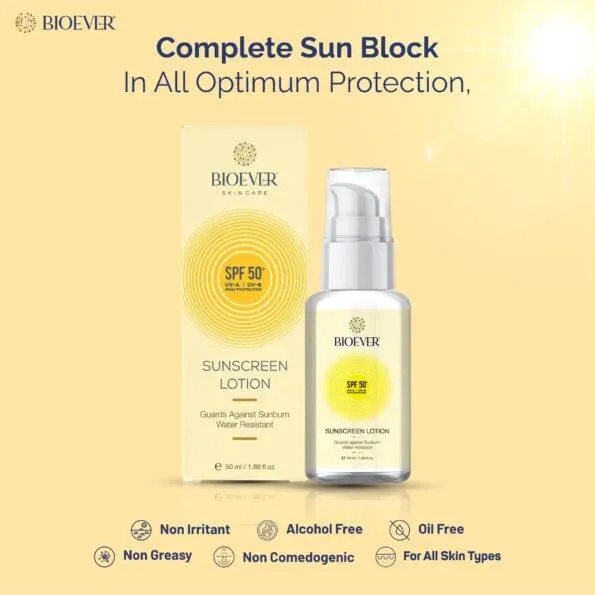 Sunscreen Lotion SPF 50 PA    | Zero White cast UV Protection Water resistance – 50ml