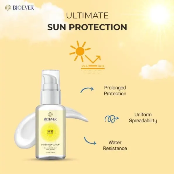 Sunscreen Lotion SPF 50 PA    | Zero White cast UV Protection Water resistance – 50ml
