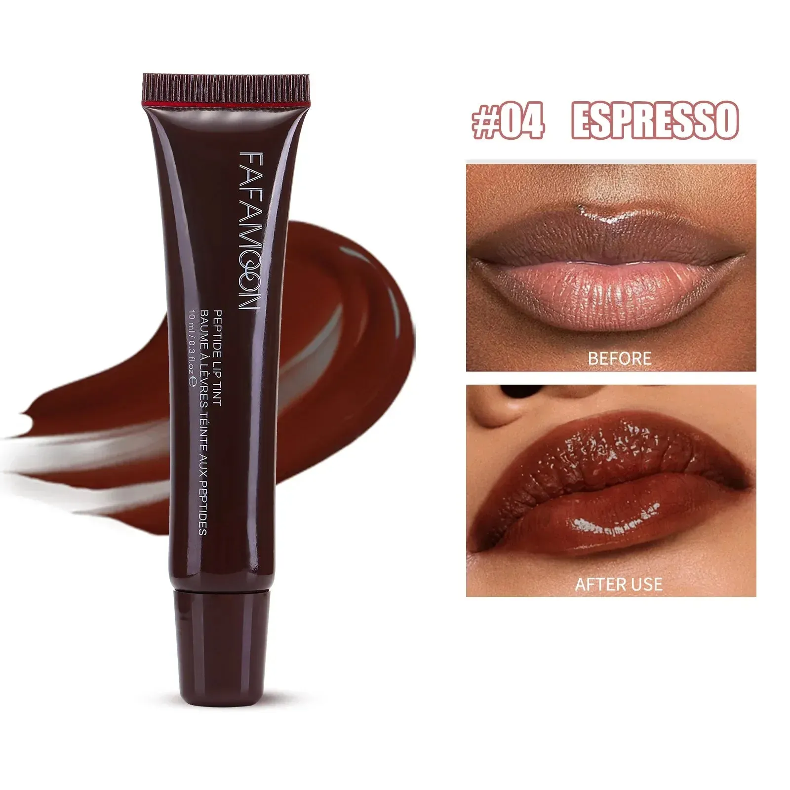 Toleet-Christmas/Thanksgiving Gift Winter Makeup Ideas 1pcs Soft Tube Mirror Lip Gloss Lip Oil Nude Brown Plumping Lip Gloss Moisturising Transparent Lipgloss Beauty Cosmetics Makeup