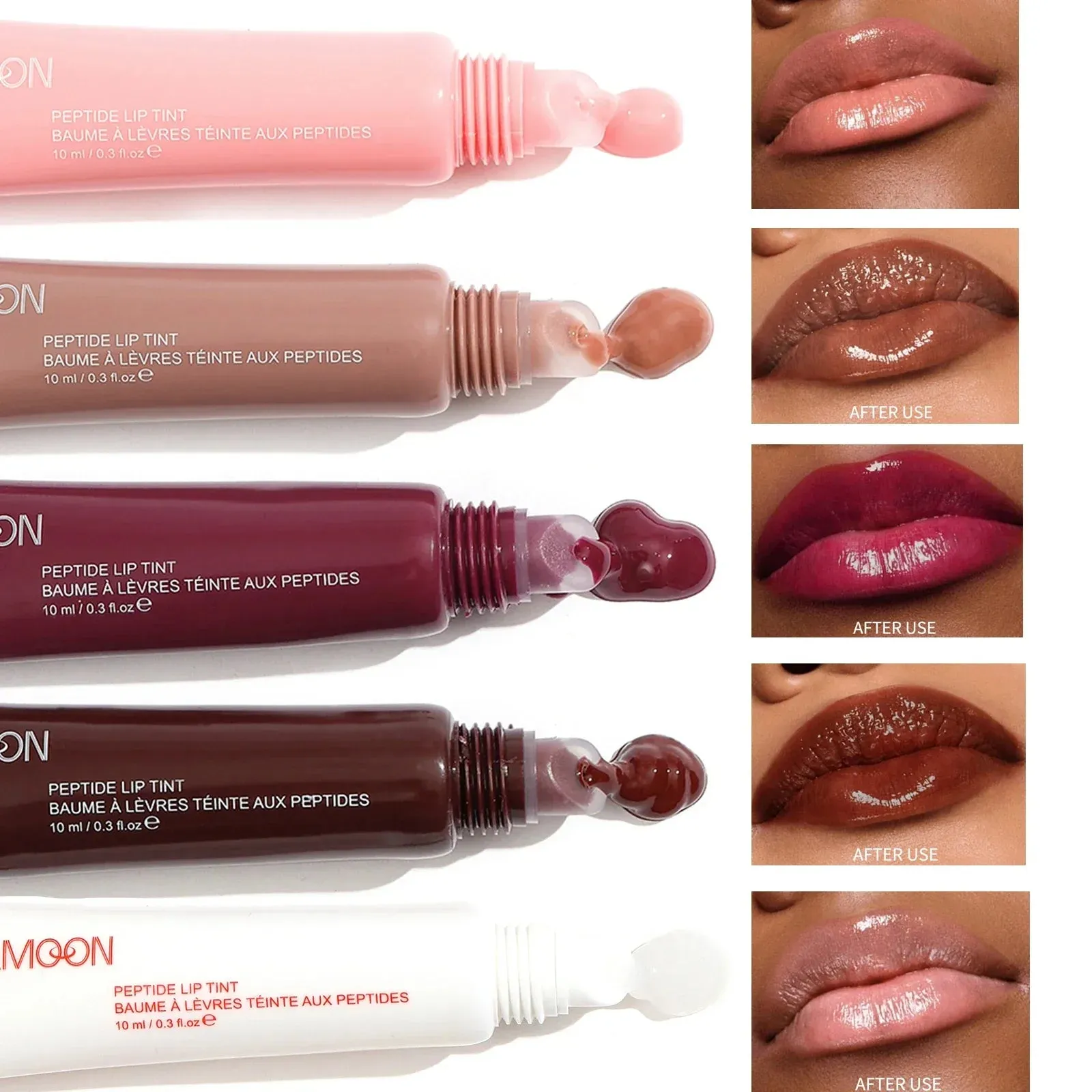 Toleet-Christmas/Thanksgiving Gift Winter Makeup Ideas 1pcs Soft Tube Mirror Lip Gloss Lip Oil Nude Brown Plumping Lip Gloss Moisturising Transparent Lipgloss Beauty Cosmetics Makeup